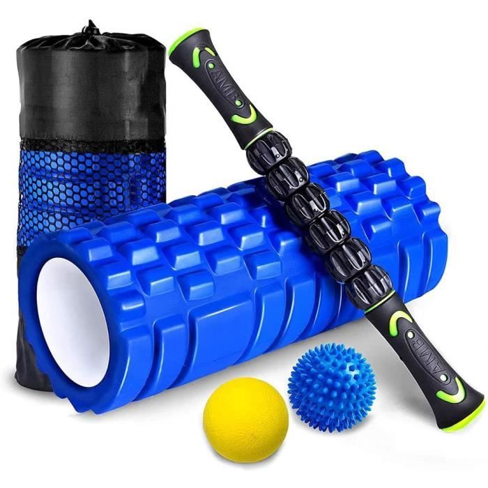 Rouleaux en mousse Rouleau De Massage Musculaire Crossfit, Rouleau De Massage Souple Pilate Yoga, Rouleau De Massage Vibrant Spo1032