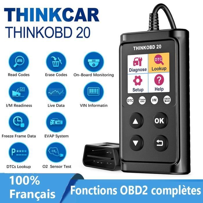 Thinkcar Thinkobd 20 OBD2 Scanner Vérifier le Moteur Lire Effacer Les Codes Moteur Lumière Vérifier Voiture Outil de Diagnostic