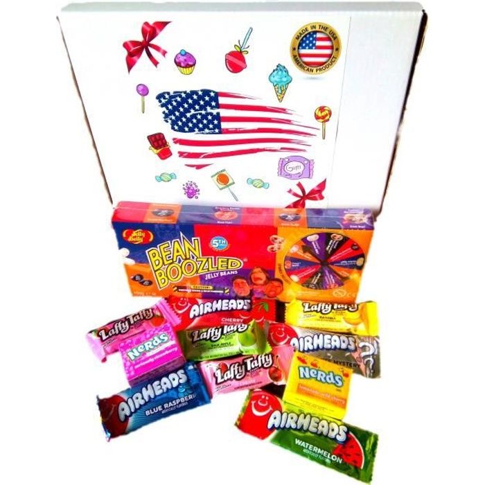 PACK JEU BEAN BOOZLED snacks bonbon americain beanboozled box pas cher kit melange confiserie friandises americains nerds bonbons