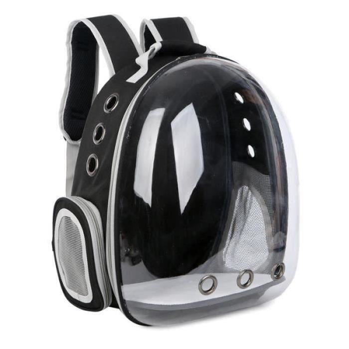 YF17865-Ecent Sac à dos de voyage transport tout transparent avec une visibilité 180°pour chat 6,5 kg chien 5 kg