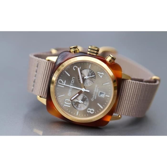 BRISTON Montre Classic Clubmaster E158/19 Montre pour femme bracelet en tissue