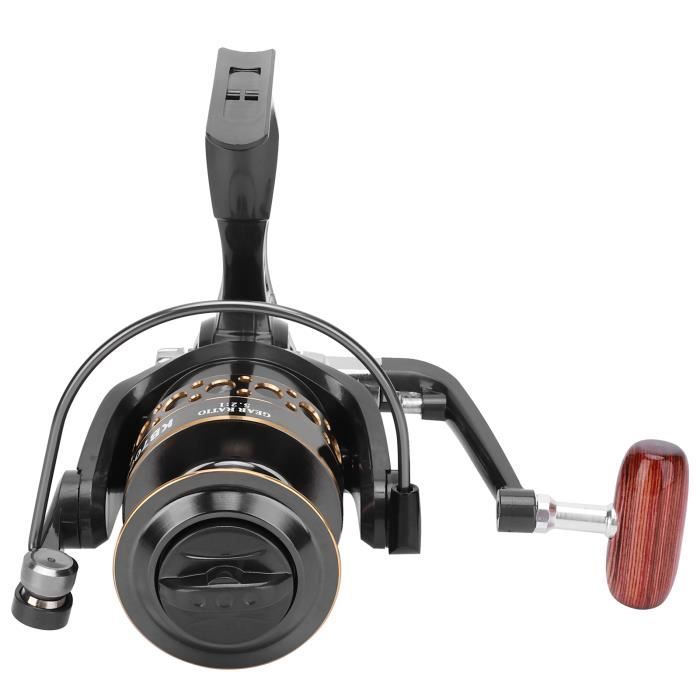 GOTOTOP Moulinet de pêche en rotation KB7000 canne à pêche de mer en métal Portable cannes à pêche carpe ligne de pêche