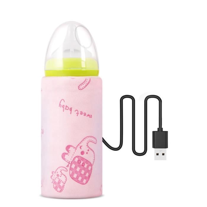 HURRISE chauffe-biberon pour bébé Chauffe-biberon de lait pour bébé Chargement USB 42 ℃ Préservation de la chaleur