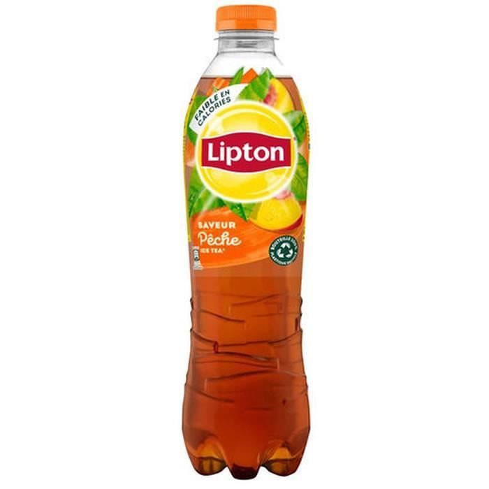 LOT DE 12 - LIPTON : Ice tea - Boisson aux extraits de thé arôme pêche 1,5 L
