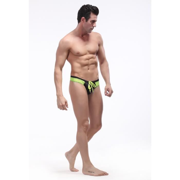 Homme natation camouflage maillot de bain Sexy taille basse slips maillots de bain été BK - M