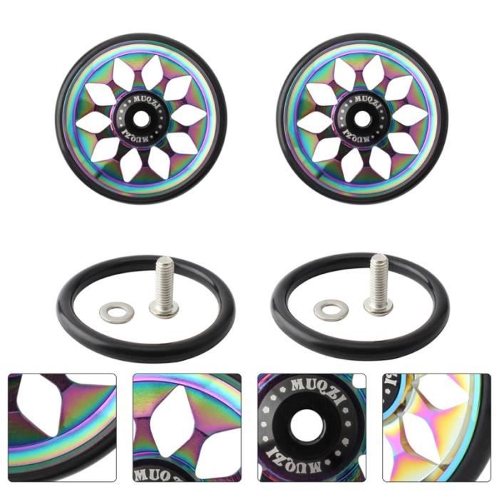 1 ensemble de roue facile en alliage d'aluminium de vélo pliant compatible pour Brompton VELO ASSISTANCE ELECTRIQUE