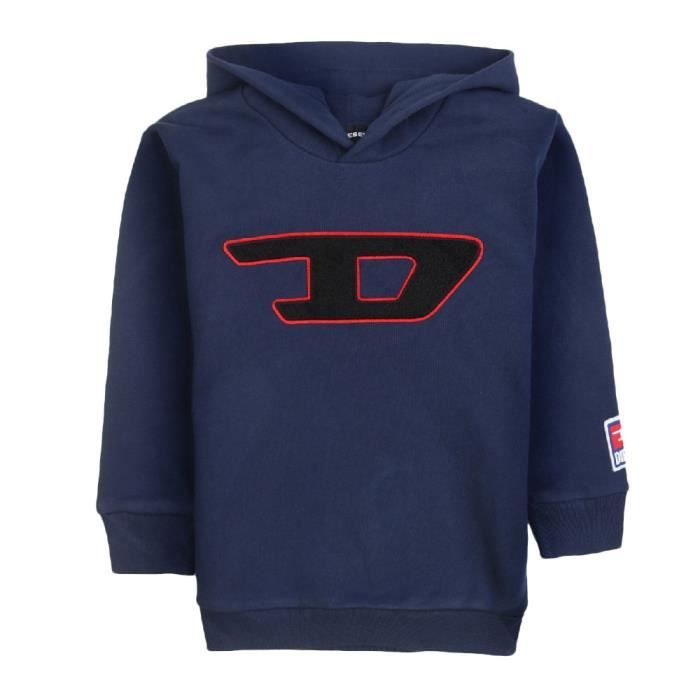 Sweat à capuche Bleu Garçon Diesel Division