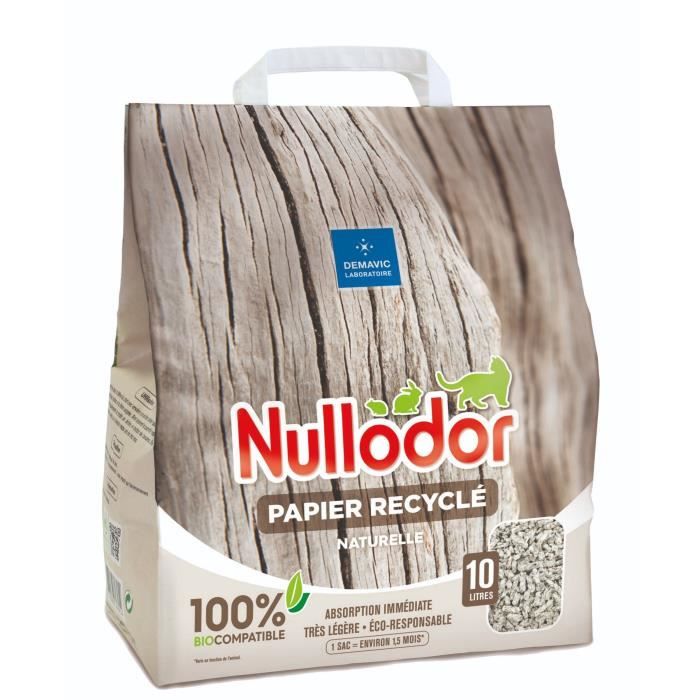 NULLODOR Litière Papier par DEMAVIC - 10 L