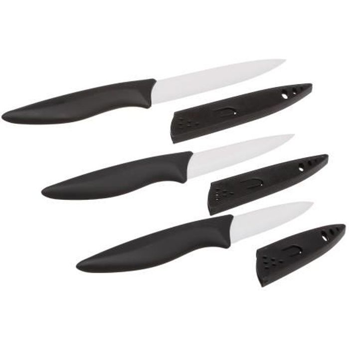 Coffret de 3 couteaux céramique Secret de Gourmet