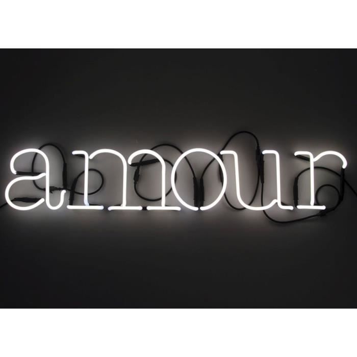 NEON ART-Néon 'AMOUR' L75cm Blanc Seletti - designé par Selab