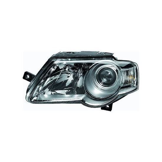 Phare Optique avant gauche pour VOLKSWAGEN PASSAT B6 2005-2010, H7+H7, vers. Hella, Neuf.