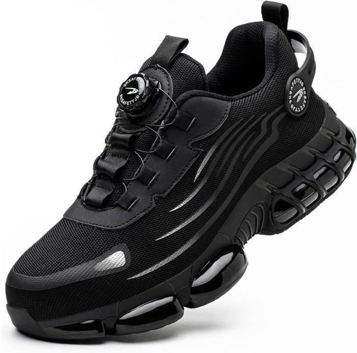 Gugifcto Chaussures de Securite Hommes Femmes Basket Respirante Antiderapante Legere Travail avec Embout en Acier 36 46 EU Noir266 Cdiscount Pret a Porter