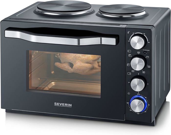 Mini Four Multifonction HOMCOM 20L - Four, Gril, Friteuse Air, Grille-Pain