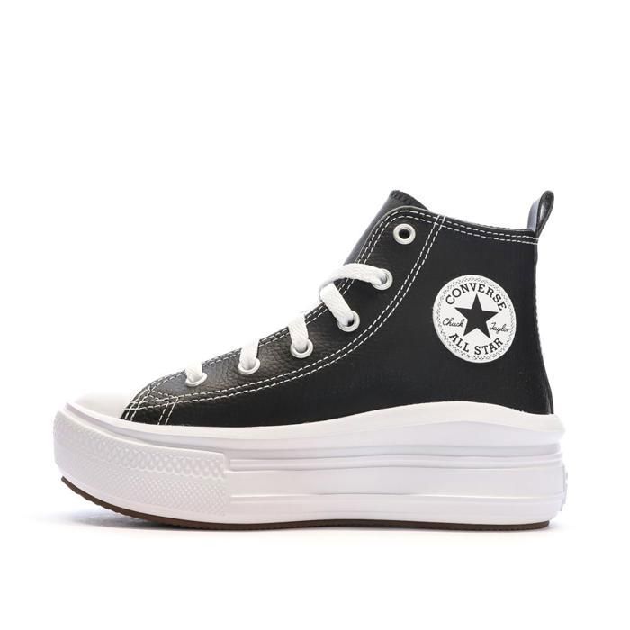 Converse Baskets - CONVERSE - All Star Move Platform - Noir - Semelle à plateforme - Tige cuir