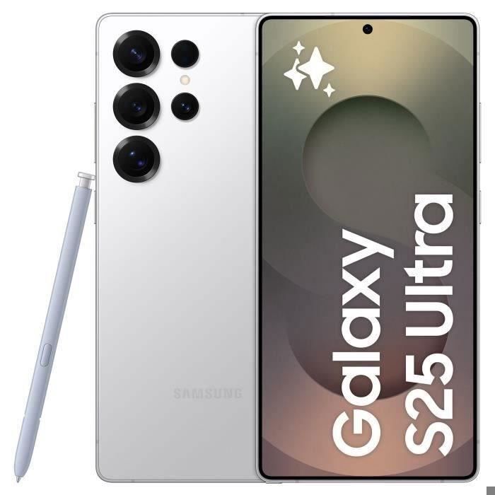 Version Internationale - SAMSUNG Galaxy S25 Ultra AI Smartphone 512 Go Gris Titane - Single SIM