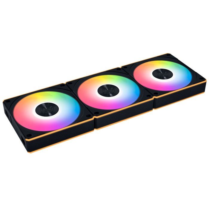 Ventilateurs ARGB PWM 120 mm - Lian Li - UNI FAN CL Wireless - Lames inversées - Noir