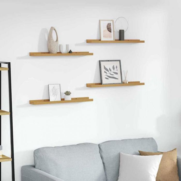 VIDAXL Étagère murale modulable 4 pcs beige 60 x 9 x 3 cm bois dingénierie