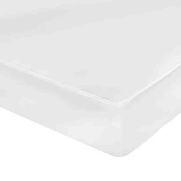 Matelas 7 zones en mousse PU - MEUBLECHIC - 120x200 cm - Épaisseur 10 cm - Dureté H2/H3 - Blanc