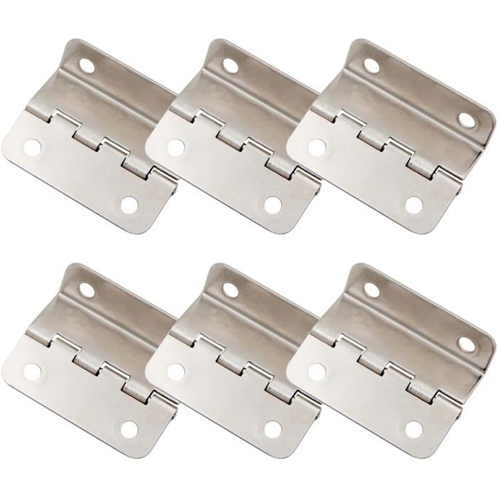 6 charnières demi-surface Charnières de porte décalées Charnières de coffre charnières semi-dissimulées à trois volets rétro pour 6 charnières demi-surface Charnières de porte décalées Charnières de coffre charnières semi-dissimulées à trois volets rétro pour