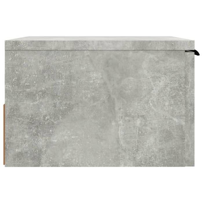 Gris Table de chevet murale(1 PC)- NGM - Cabinet suspendu/armoire de chevet - Gris béton 34x30x20cm T352575