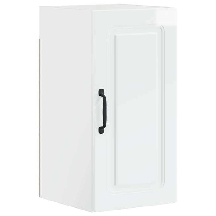 Meuble - Armoire WC - Blanc - Armoire murale de salle de bain - UTRECHT Blanc brillant_46409