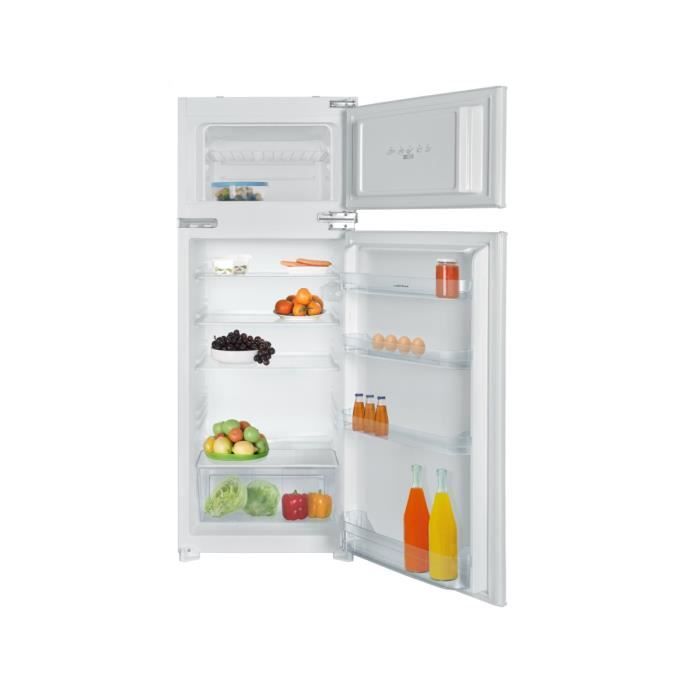 Réfrigérateur combiné intégrable à glissière 210l - AIRLUX - ARI200DA - Pose libre - Blanc