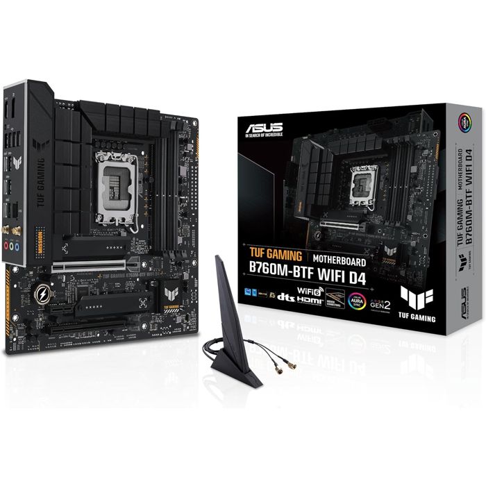 Carte mère - ASUS - TUF GAMING B760M-BTF WIFI D4 - Socket LGA1200 - Micro ATX - DDR4 SDRAM