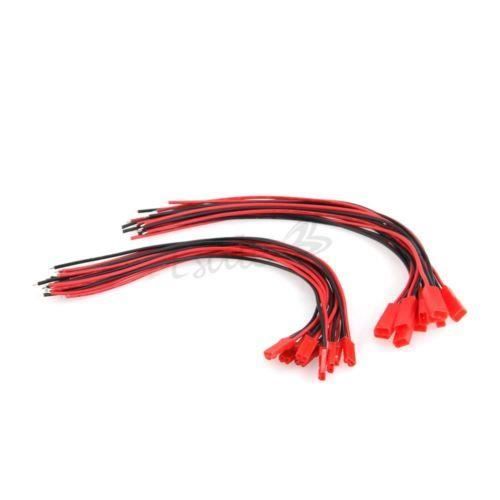 10 PAIRE 100MM JST Connecteur Cable Prise Male Femelle Pour RC 10 PAIRE 100MM JST Connecteur Cable Prise Male Femelle Pour RC