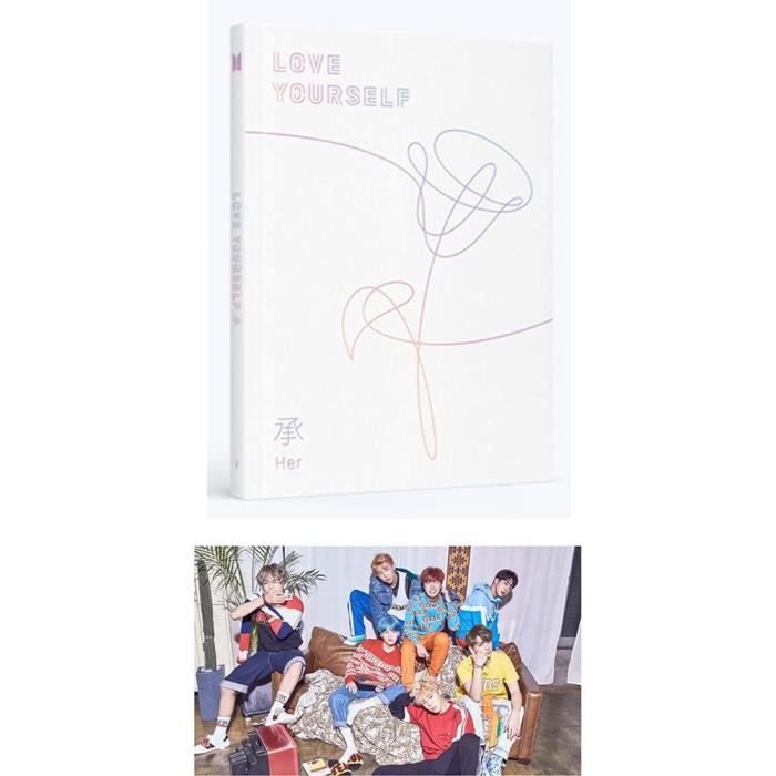 BTS Love Yourself Her 5th Mini Album [V Version]  CD+Poster+Photobook+Photocard+Mini Book+Sticker Pack+(Extra BTS 6  Photocards+1 Doub - Cdiscount Beaux-Arts et Loisirs créatifs