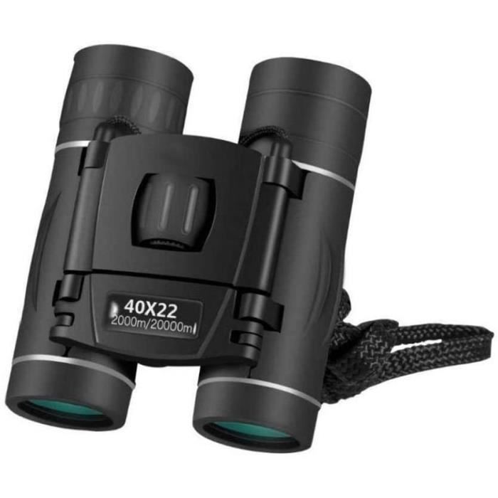 40x22 HD Jumelles BAK4 FMC Optics Telescope Noir 2000m interurbaine