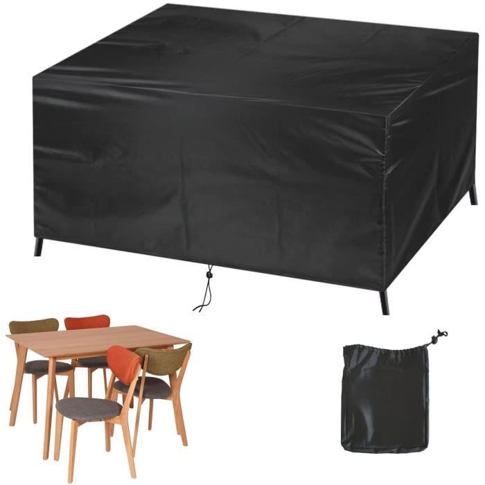 Housse Salon De Jardin 180x100x75cm 420D Oxford Argent Housse Table De