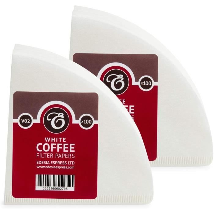 Filtres à Café Papier Blanc Taille V01 - 400 Pièces - Compatible Hario 01 Et Autres Cônes Similaires - 7