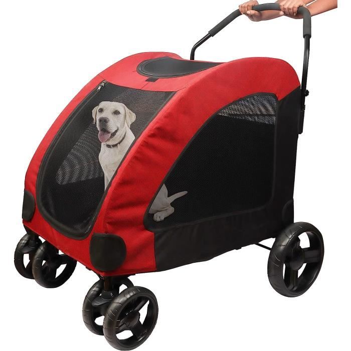 BELLE VOUS Poussette pour Chien et Chat - Capacité 50 kg - Facile à Plier  pour Ranger et Voyager - Poussette Chien et Chat [46] - Cdiscount