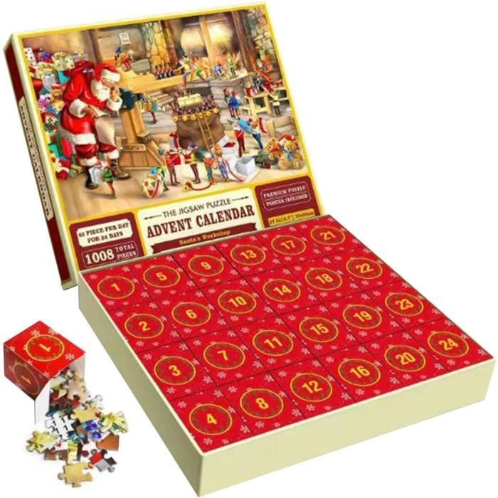 Calendrier de l'Avent 2024 - Puzzles de Noël pour adultes et enfants Calendrier de l'Avent 2024 - Puzzles de Noël pour adultes et enfants