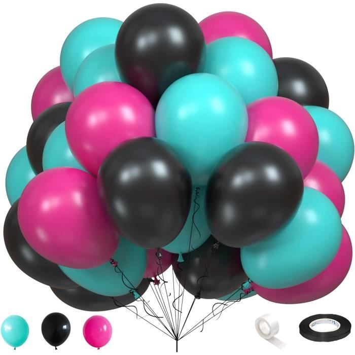 Thème musique Ballons Décorations fête d'anniversaire Tik Tok Rose Noir  Tiffany et Joyeux Anniversaire Bannière Filles Dames Fête - Cdiscount Maison