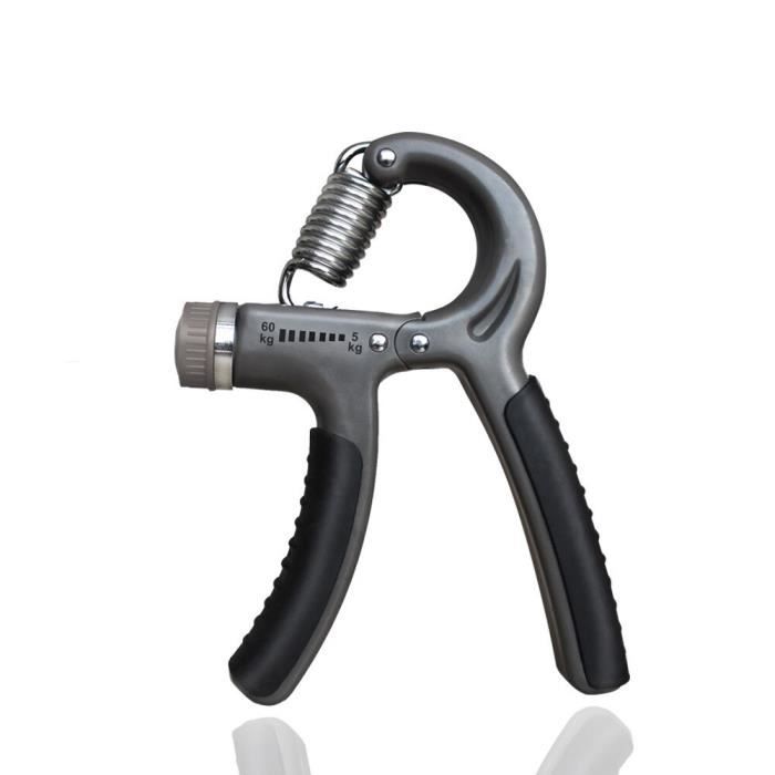 Hand Grip Musculation, No5451, Bleu, 5-60Kg Réglable Pince Lourde