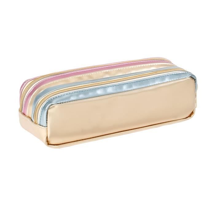 Viquel - Astuccio a 2 scomparti Teknik Girl- Astuccio scolastico