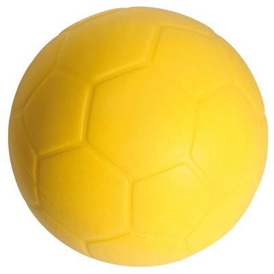 Ballon de Foot en mousse - Marque - Diamètre 220mm - 290g - Jaune