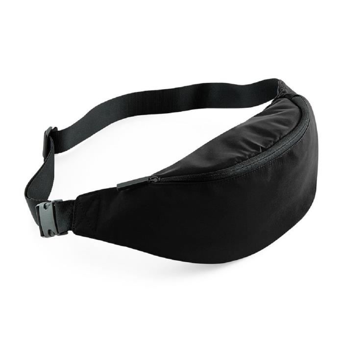 Sac banane - BG - BG144 - Noir - Ceinture réglable - Poche zippée - 2.5 L