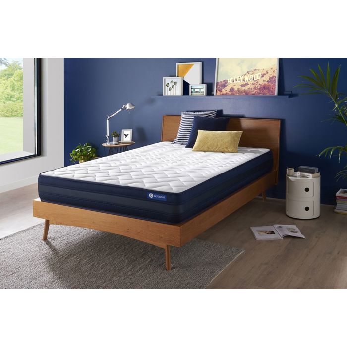 Matelas 160x200 cm Ressorts ensachés et Mémoire de forme - Actiflex Tech