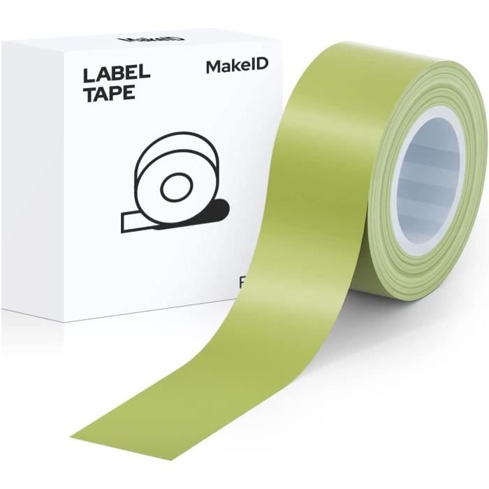 MakeID Ruban pour Étiqueteuse 16 mm x 4 m, Compatible pour MakeID  Étiqueteuses, Etiquettes Autocollantes Écart Blanc L-1250W[317] - Cdiscount  Informatique