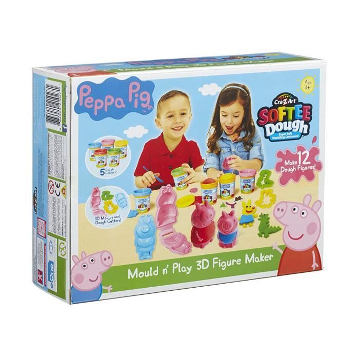 Peppa Pig- Coffret pâte à Modeler pour réaliser des Personnages en