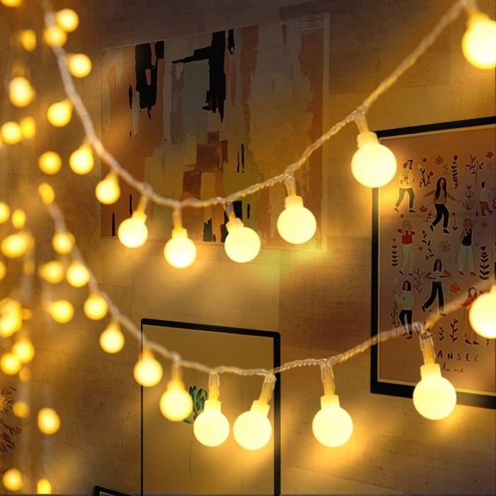 Guirlande Lumineuse LED 120 Lumières 15 M - 8 Modes, Télécommande, IP65 étanche - Pour Noël, Jardin, Fêtes - 5