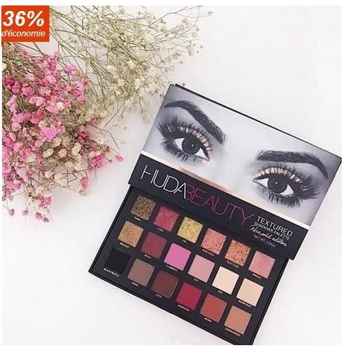 HUDA BEAUTY Textured Shadows Palette Rose Gold Edition Cdiscount Au