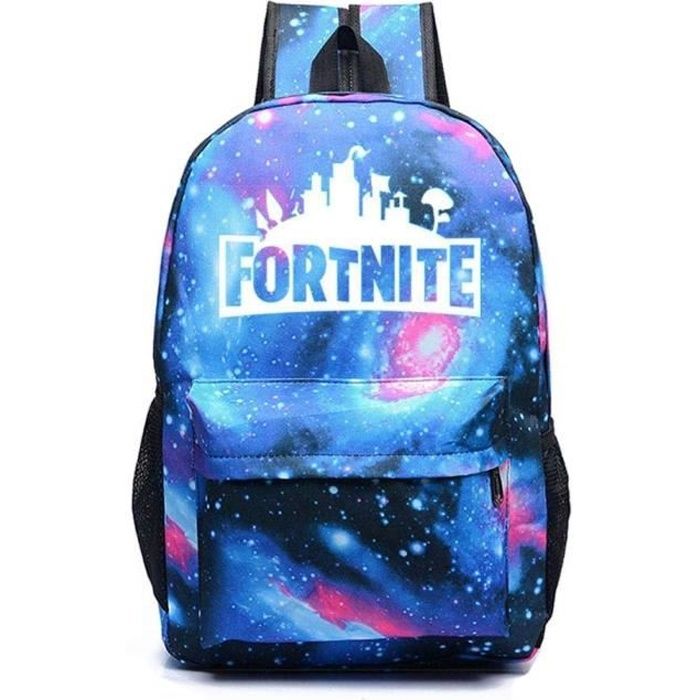 Sac à dos d'école lumineux Fortnite, sac à dos polyvalent pour garçons et filles, beaucoup de sac de rangement pour l'école