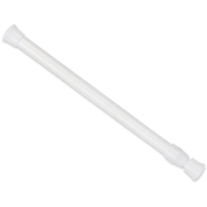 6 Tringles à Rideaux Réglables Banjili - 60-110cm - Autocollantes - Blanc