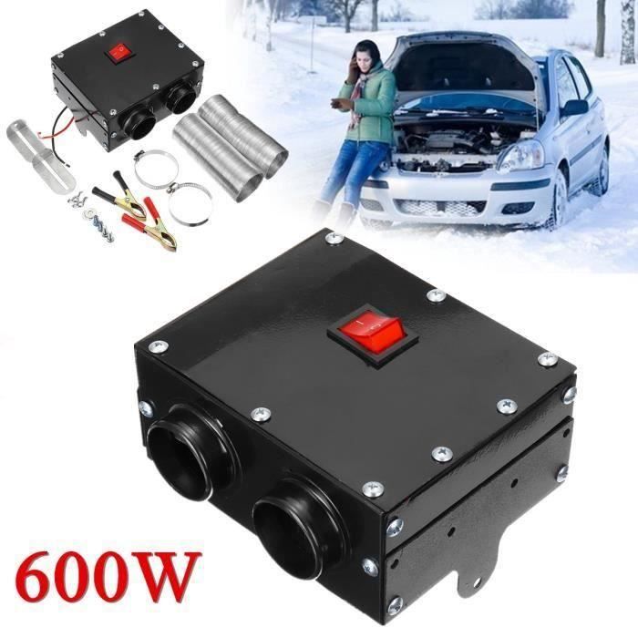 Chauffage/ventilateur De Voiture 12V 150W - 2 En 1, Base Pivotante 360°, Pour Dégivrage Et Confort