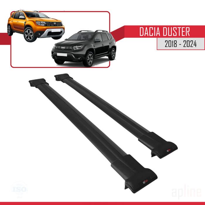 Apline pour Dacia Duster 2018-2023 Barres de Toit Railing Porte-Bagages de Voiture Fly Modèle Noir A