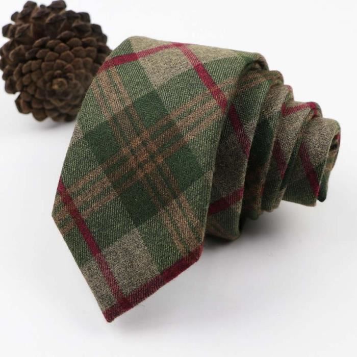 Nœud Papillon Bordeaux à Carreaux - Fait Main Style Vintage Années 70 - Cadeau Mariage Homme