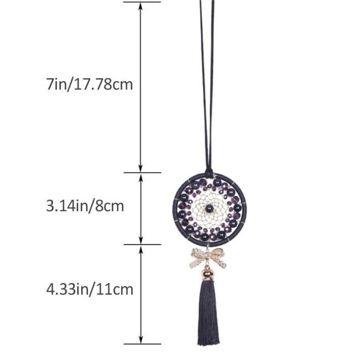 Capteur de rêves fait à la main carillon de vent maison pendentif artisanat cadeau capteur - 7